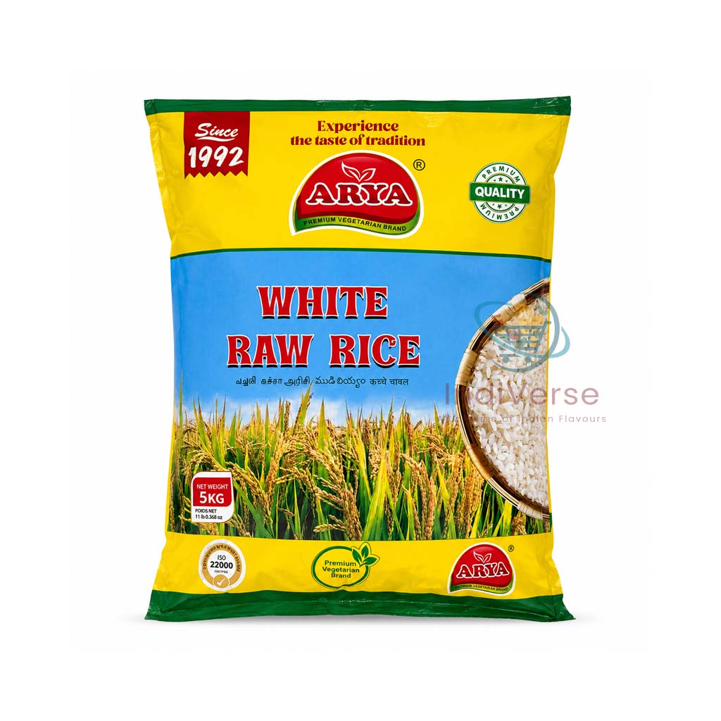 Arya White Raw Rice (Pachari) 5kg